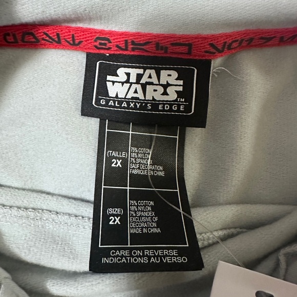Disney Star Wars Galaxy Edge Mandalorian 709 First Order Gray Hoodie - Picture 5 of 8